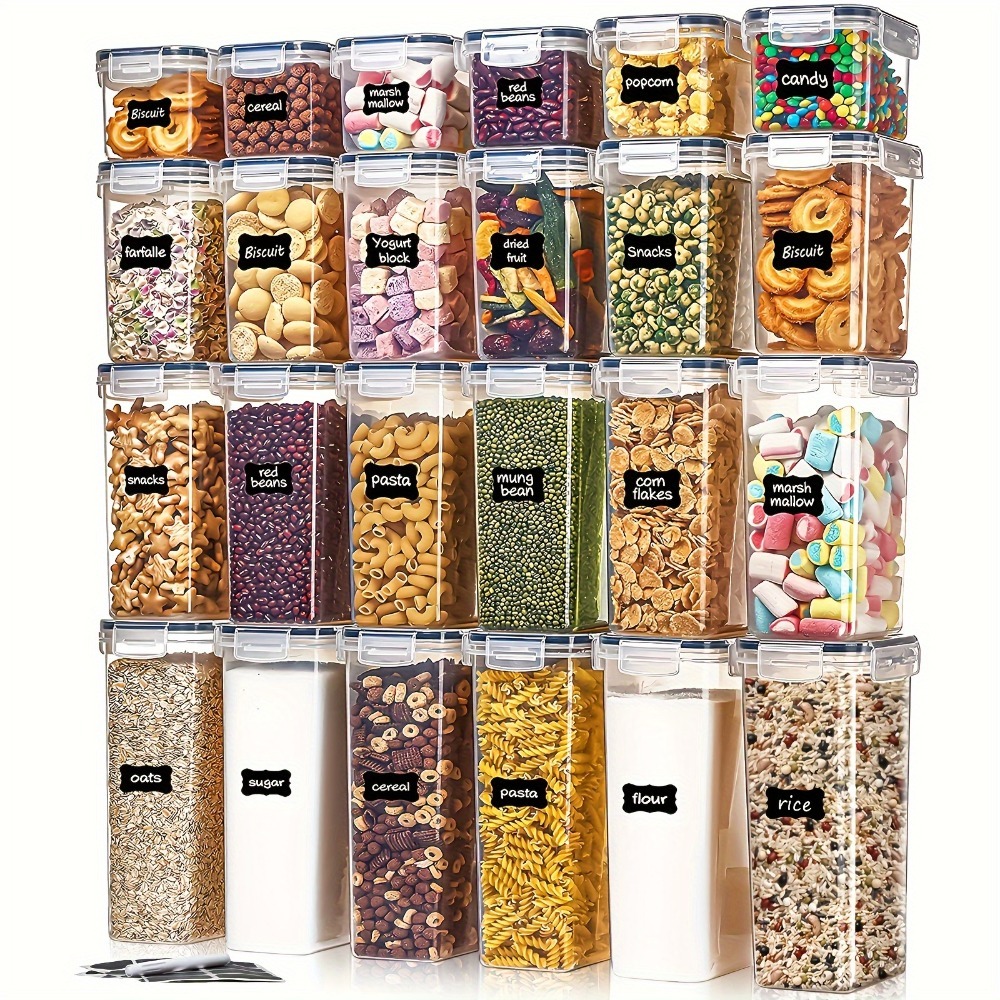 Kitchen Gadgets Must Have - 24Pcs Food Storage Containers 12 Boxes