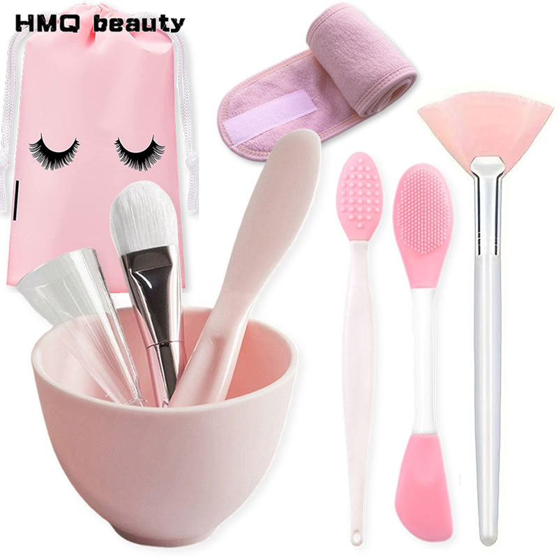 Silicone Spatula Set - 9pcs/set Silicone Face Mask Mixing Bowl