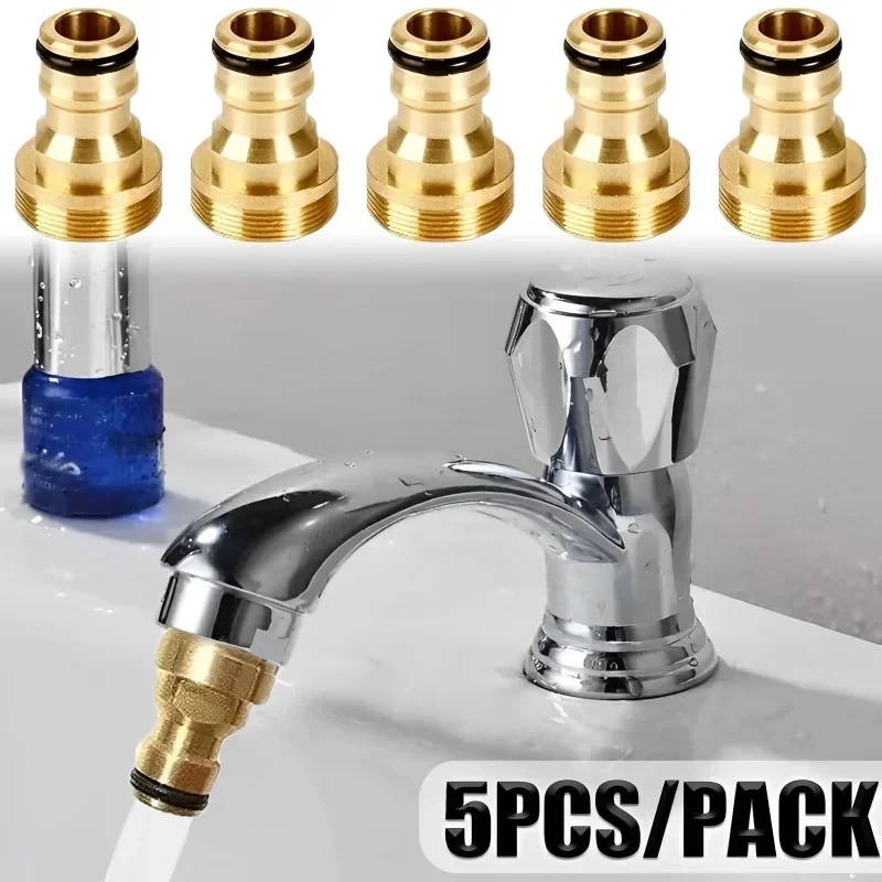 Kitchen Gadgets Mixer - 1/2/5PCS Universal Tap Kitchen Adapters Brass