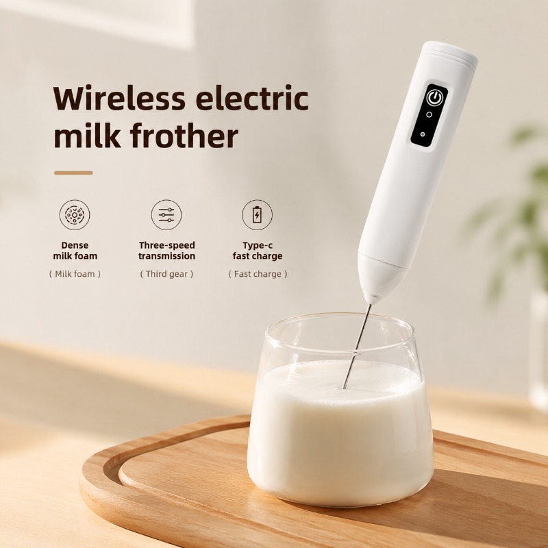 Kitchen Gadgets Must Have - Electric Milk Frother + Egg Beater
