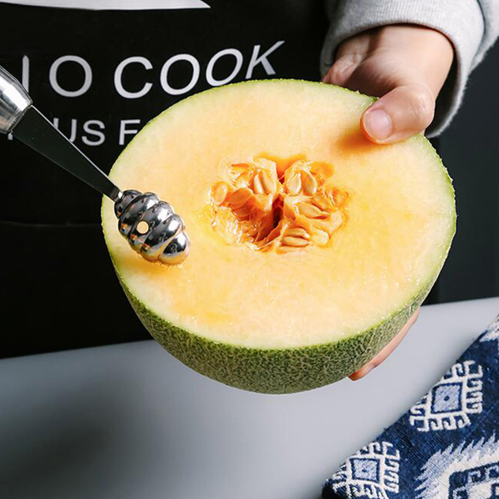 Kitchen Gadgets & Toys - 1Pcs Stainless Steel Fruit Scoop Corrosion