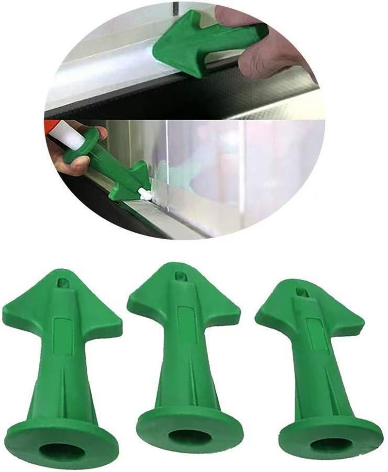 Silicone Spatula Set - 3Pcs Caulk Nozzle Applicator Silicone Caulking