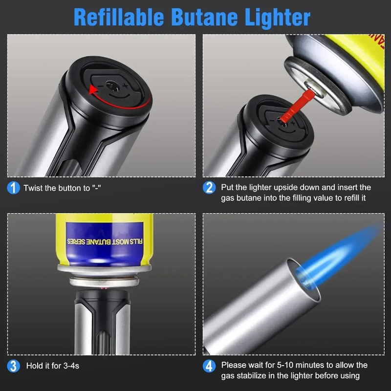 Metal Pen-Style Torch Lighter  - Kitchen Gadgets For Men review and price