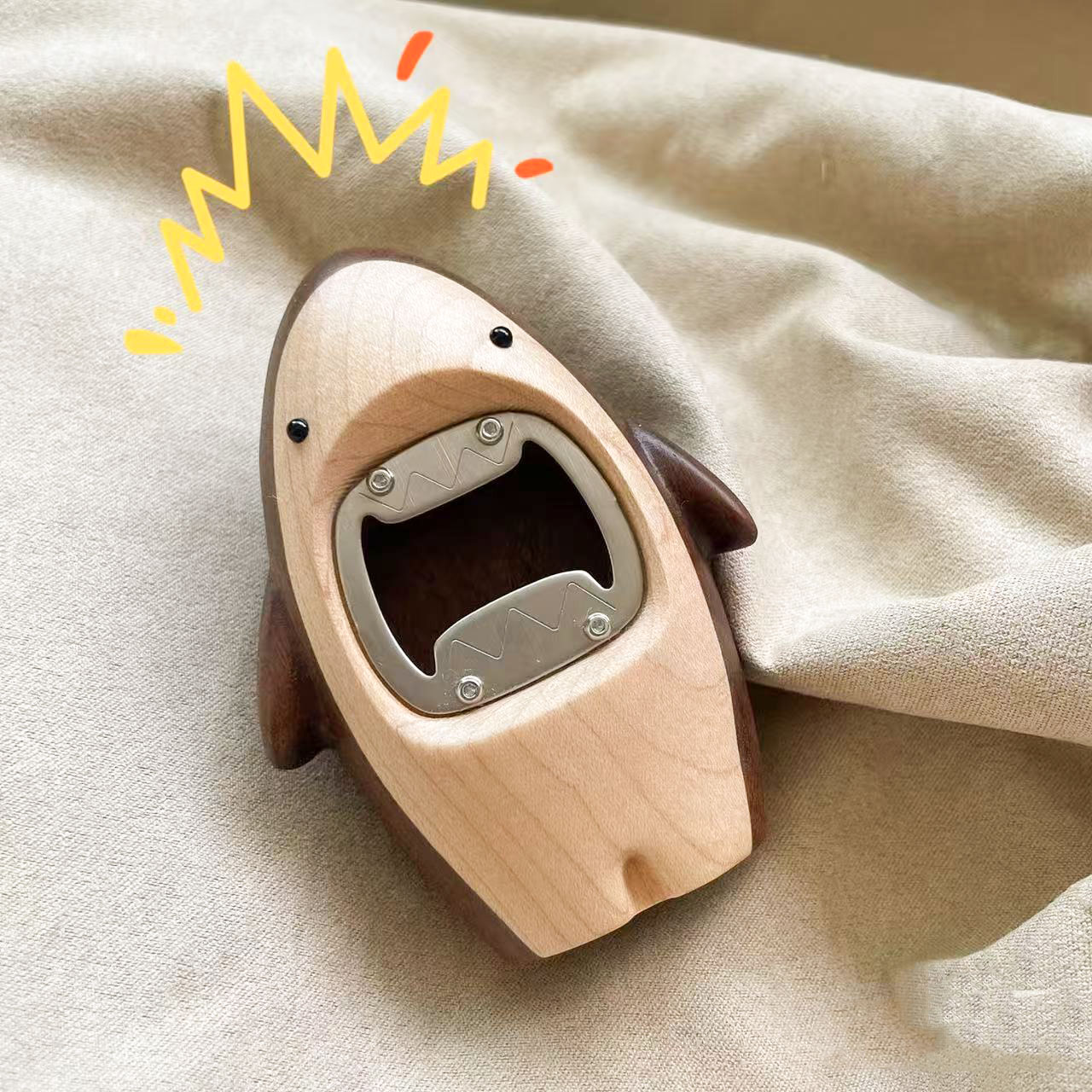Creative Wooden Shark Bottle O - Kitchen Gadgets For Men review and price