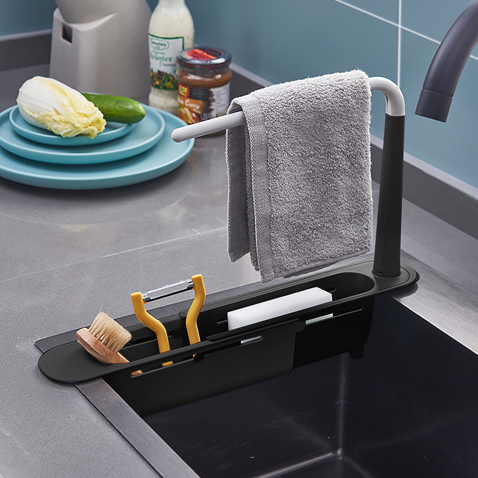 elescopic Sink Shelf Drainer R - Kitchen Gadgets Must Have review and price
