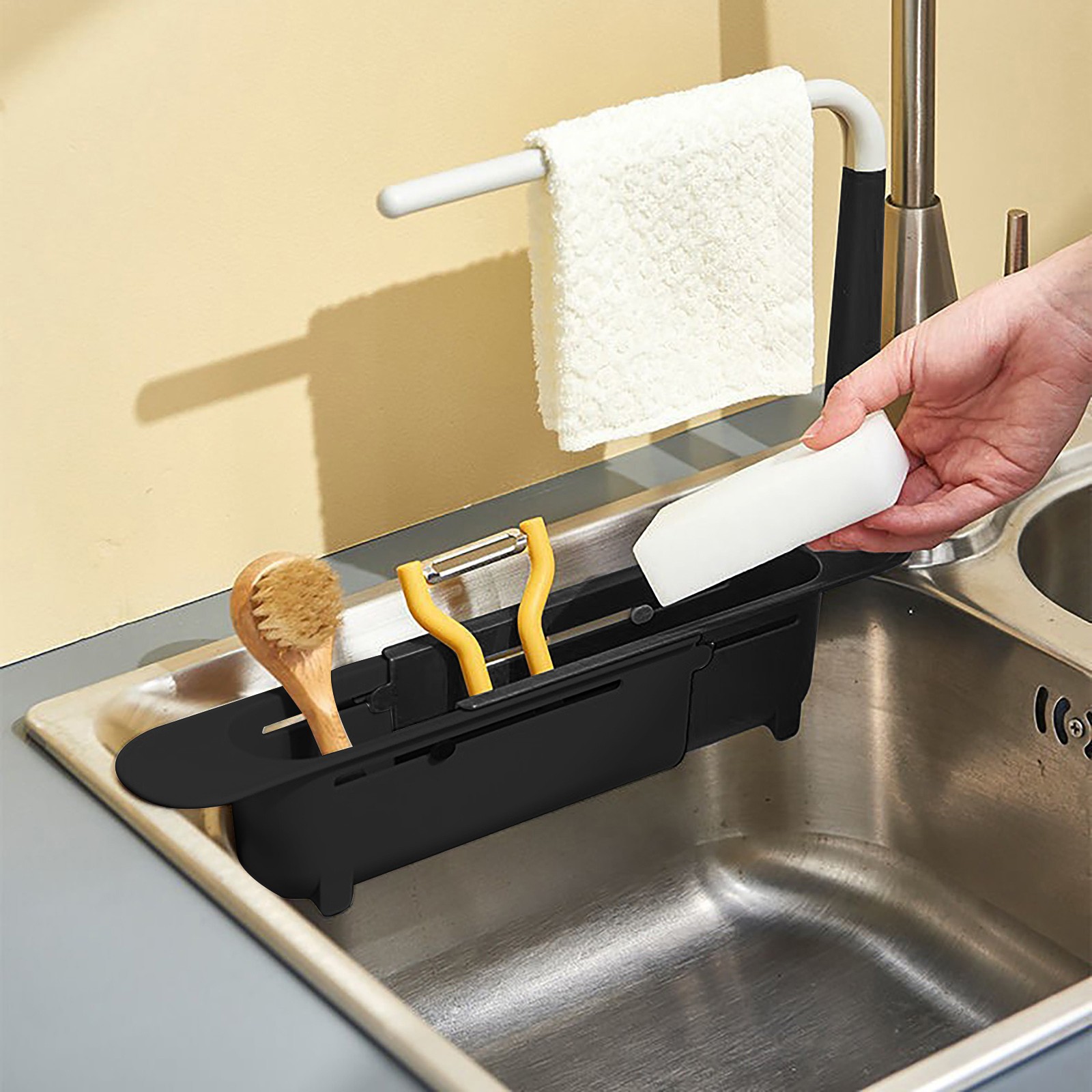 elescopic Sink Shelf Drainer R - Kitchen Gadgets Must Have review and price