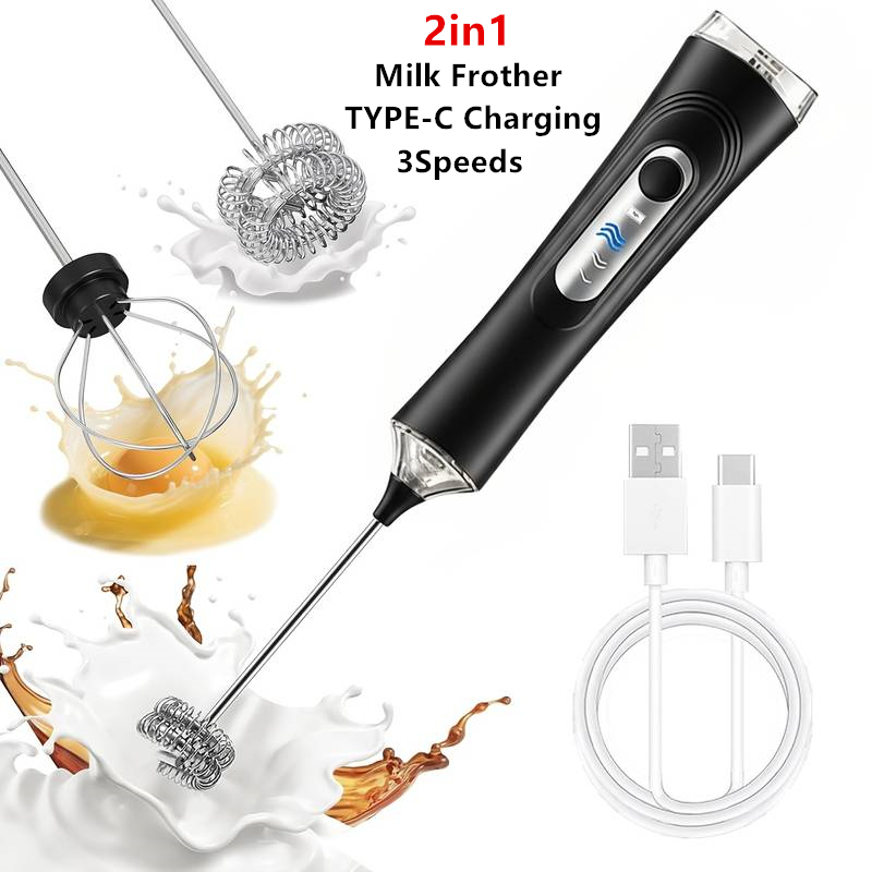 Electric Milk Frother Foamer + - Kitchen Gadgets Must Have review and price