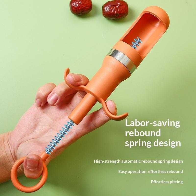 One-Second Cherry Pitter Stain - Kitchen Gadgets & Toys review and price