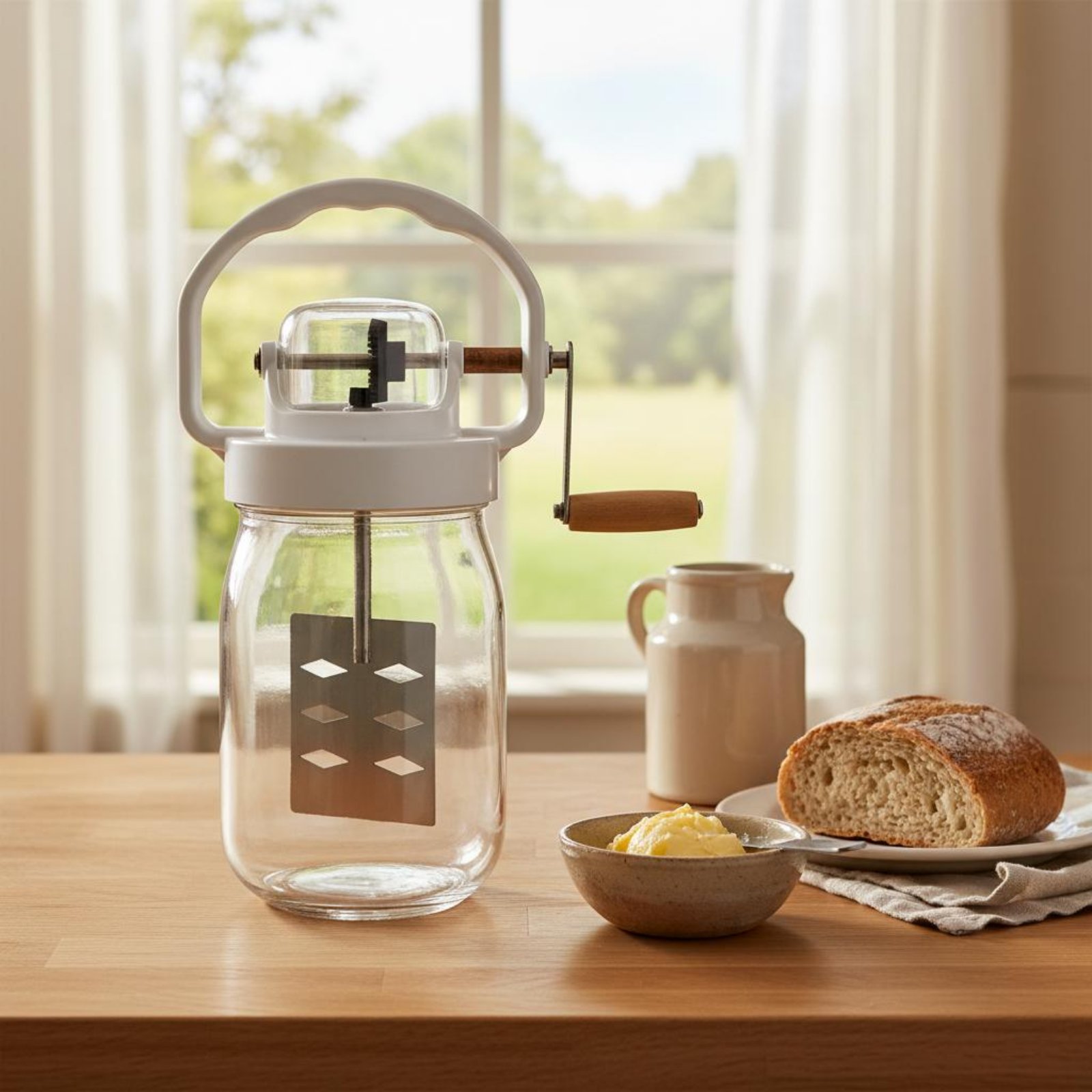 Hand Crank Butter Churner Manu - Kitchen Gadgets Mixer review and price
