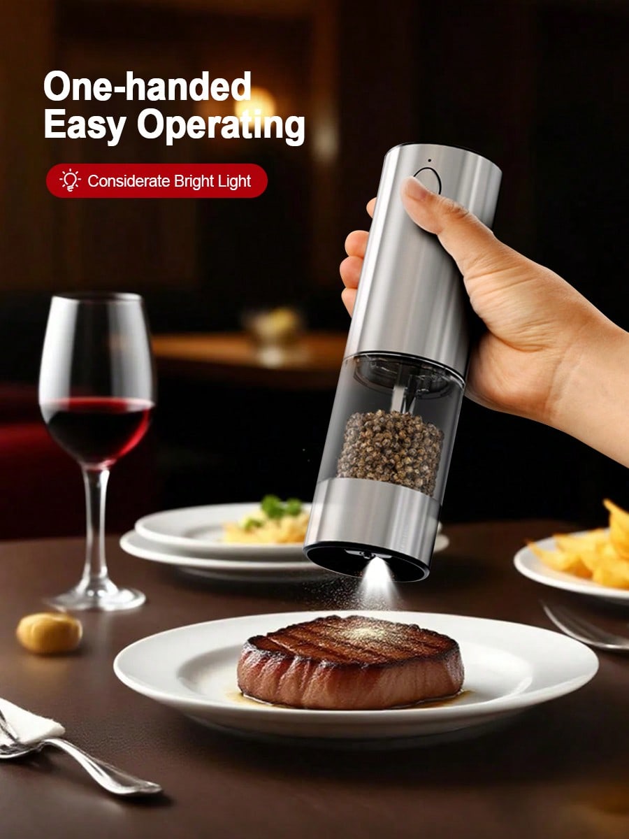2-Piece Electric Salt Pepper G - Kitchen Gadgets Gift Ideas review and price