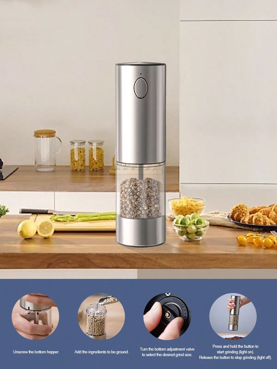 2-Piece Electric Salt Pepper G - Kitchen Gadgets Gift Ideas review and price