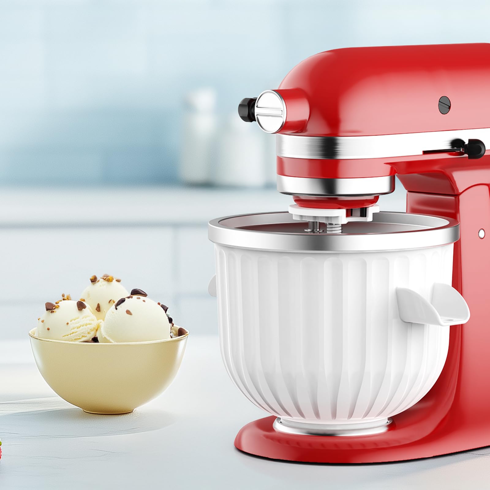 2 Quart Ice Cream Maker Attach - Kitchen Gadgets Mixer review and price