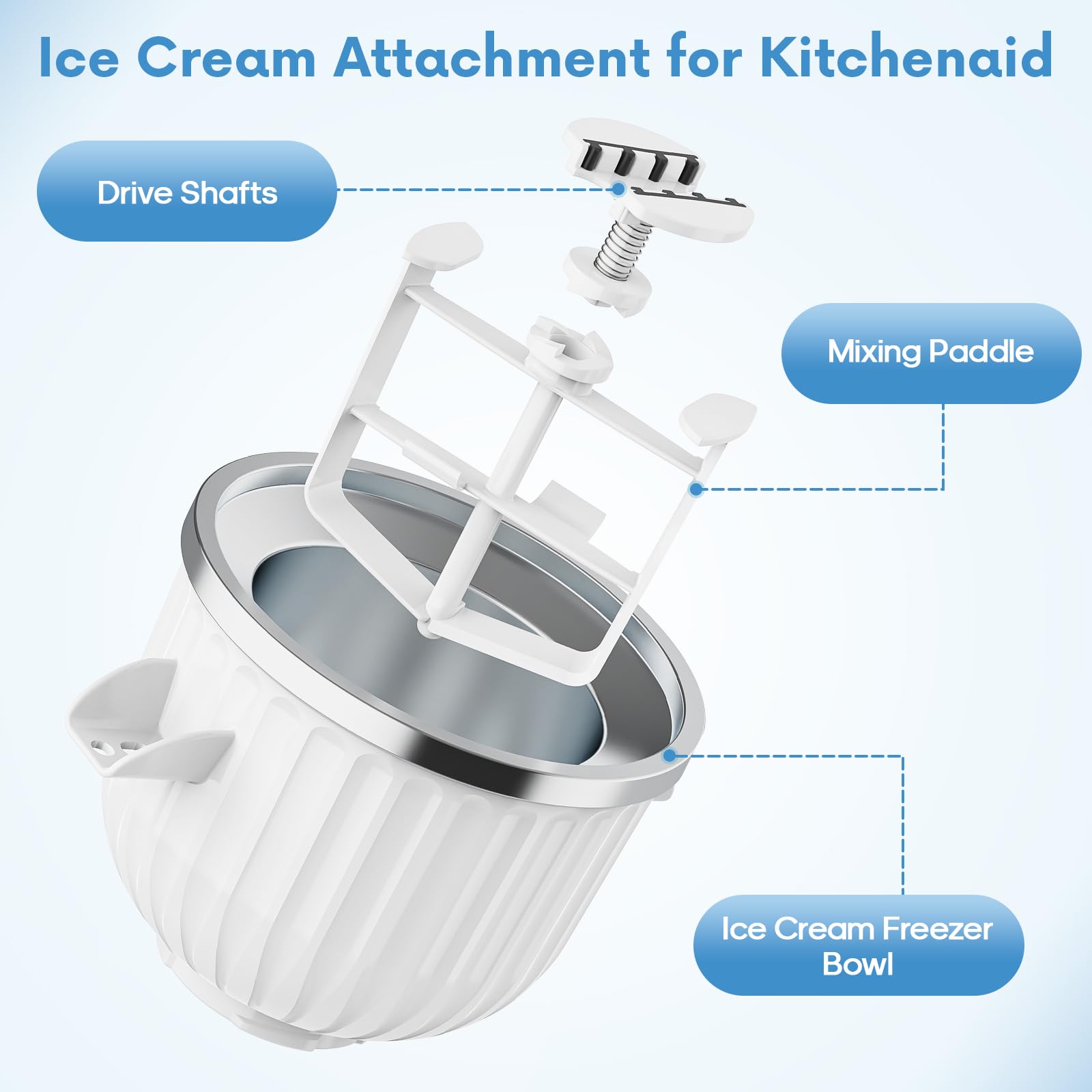 2 Quart Ice Cream Maker Attach - Kitchen Gadgets Mixer review and price