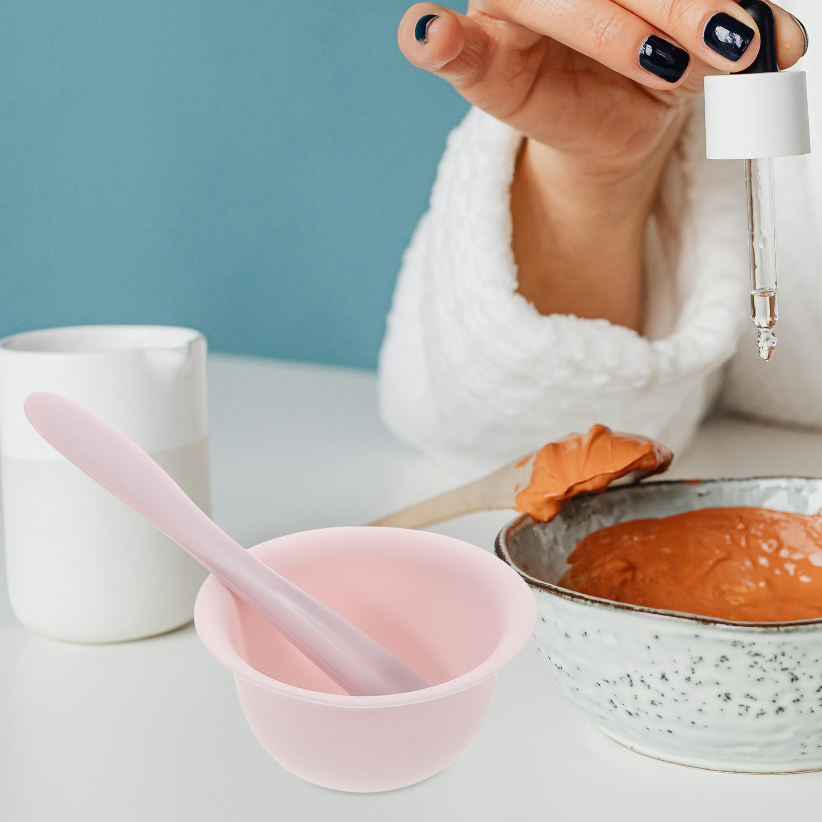 1Set Silicone Face Mask Bowl a - Silicone Spatula Set review and price