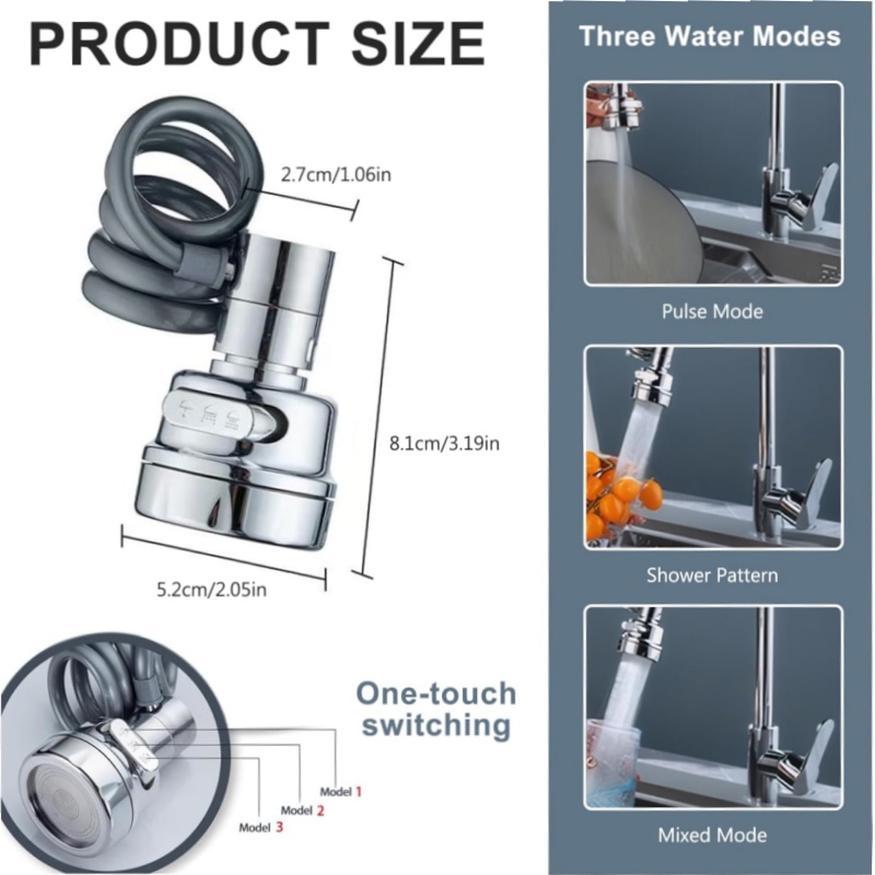 New 3 Modes Sink Faucet 360 De - Kitchen Gadgets Must Have review and price