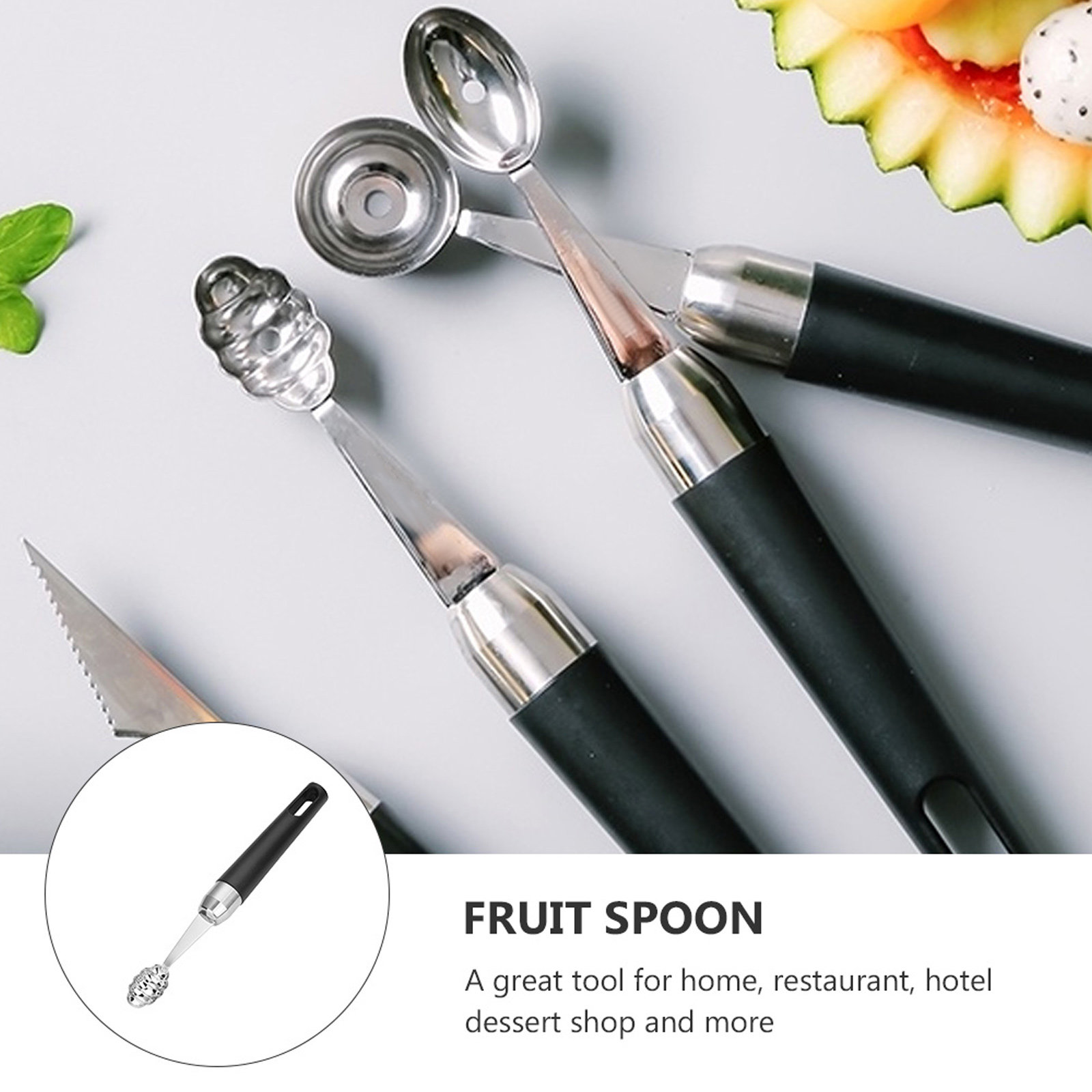 1Pcs Stainless Steel Fruit Sco - Kitchen Gadgets & Toys review and price